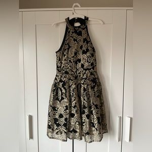 Black and Gold Dress